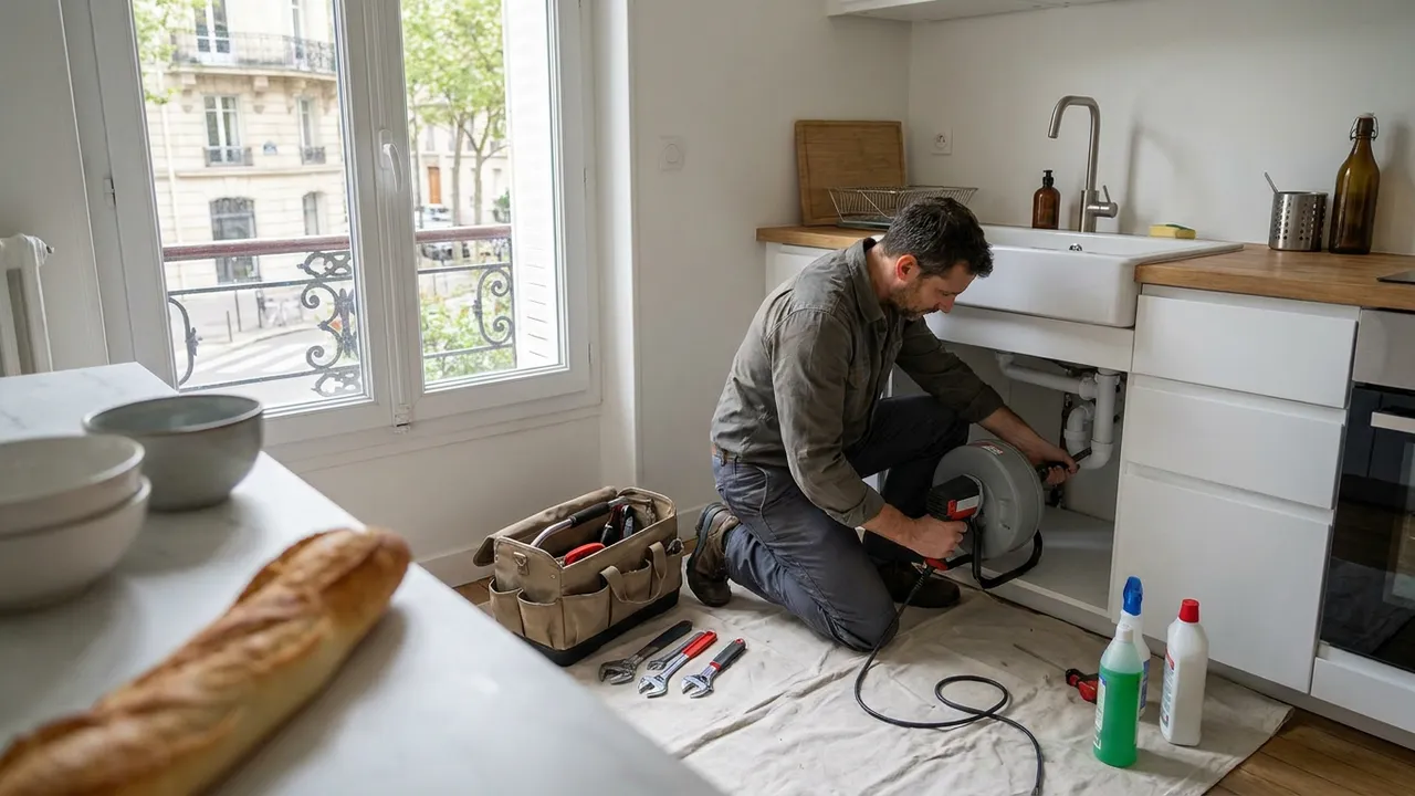 Hydrocurage d'une canalisation extérieure depuis un regard de jardin à Villebon-sur-Yvette